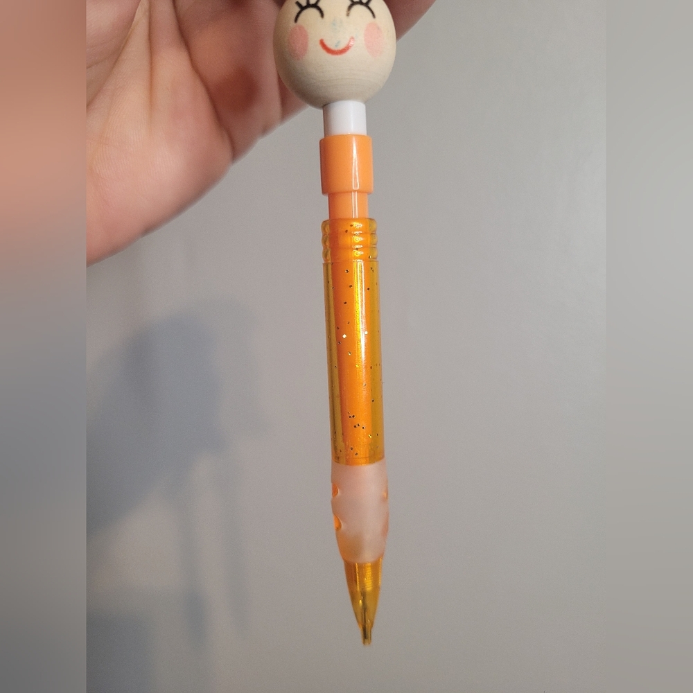 Labubu lead pencil. Handmade. Brown. - Picture 3 of 5